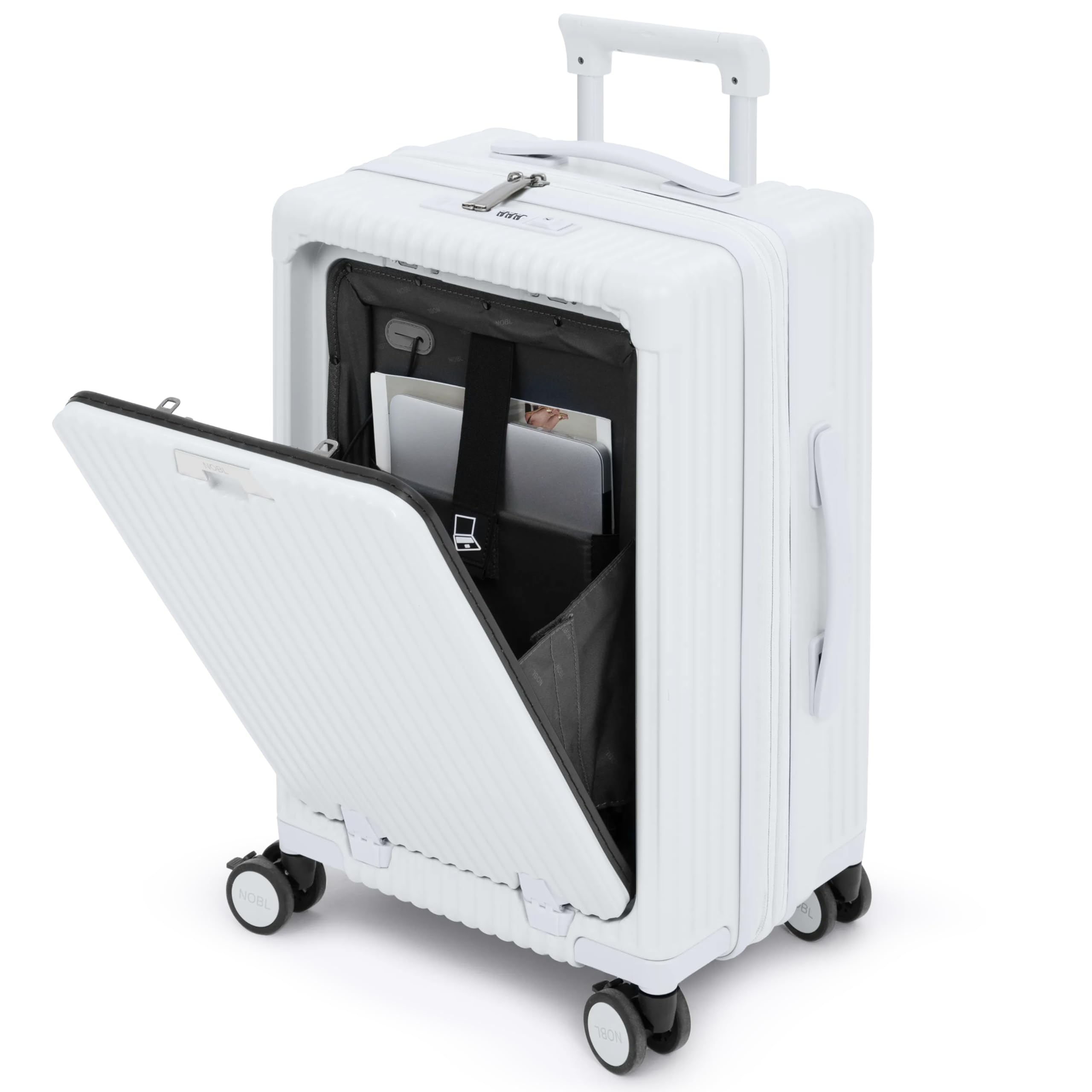 Amazon.com: Nobl Travel Carry on Expandable Luggage, Aluminum